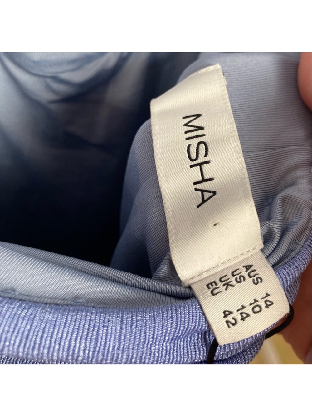 MISHA COLLECTION Lavender Backless Long-Sleeve Bodycon Dress - Picture 8 of 9
